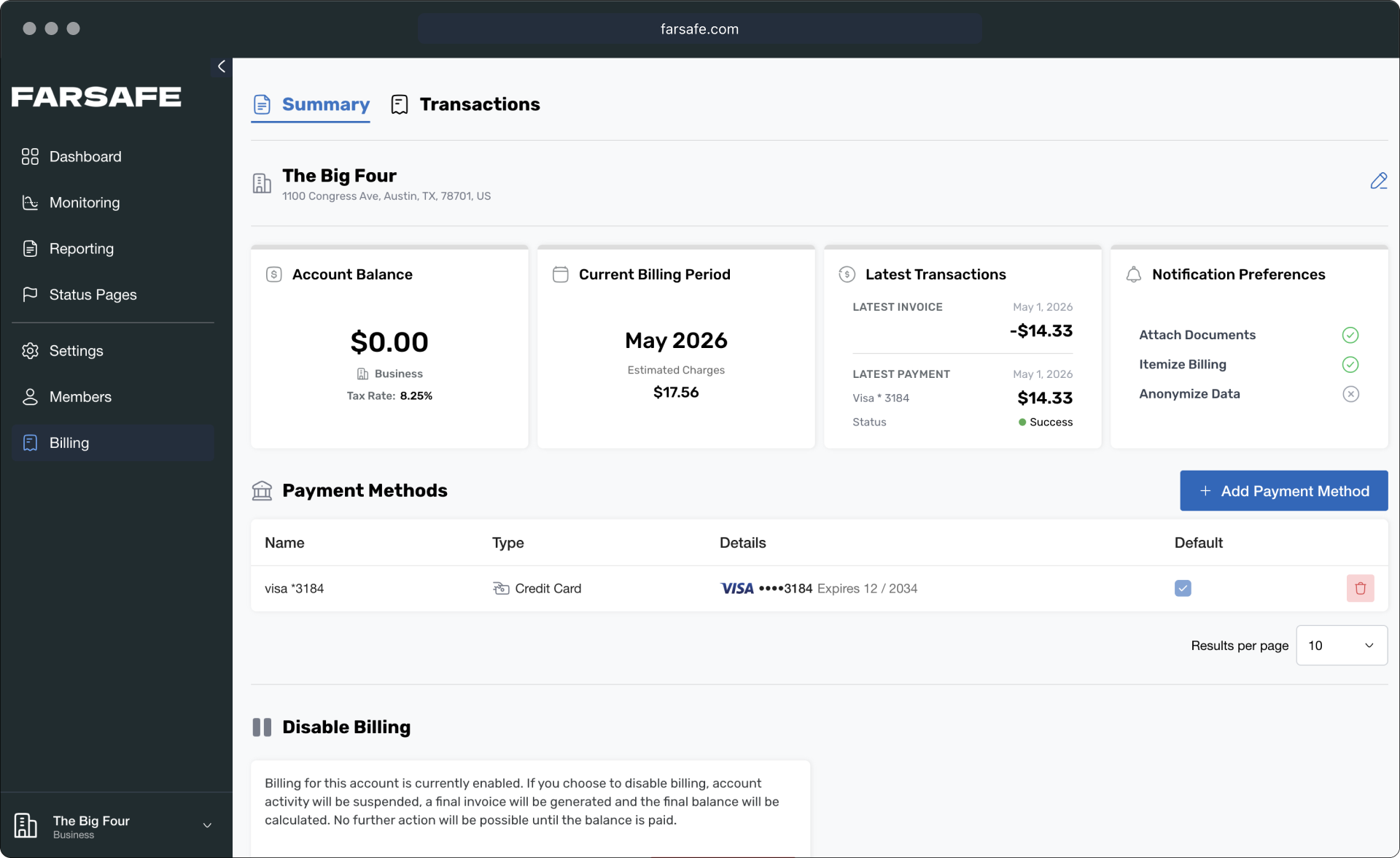 Pricing