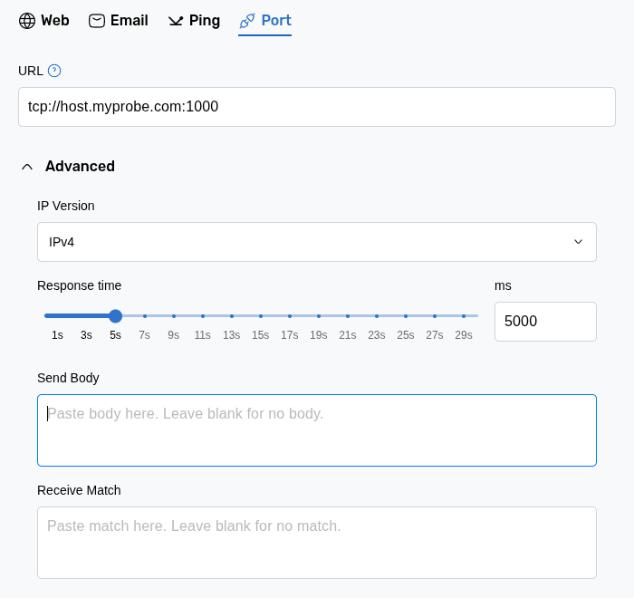 TCP/UDP Port Monitoring